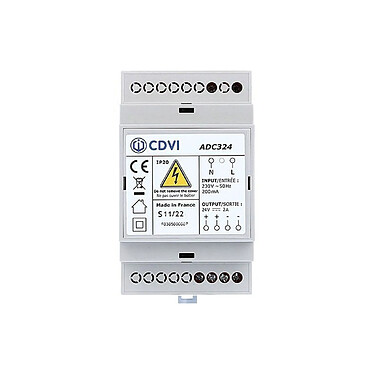 CDVI - Alimentation à découpage 24V DC - ADC324