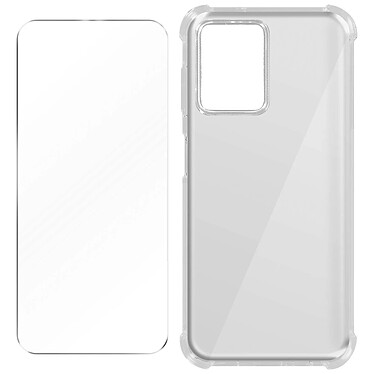 Avizar Pack Protection pour Xiaomi Poco X5 et Xiaomi Redmi Note 12 5G Coque Renforcée + Verre Trempé  Transparent