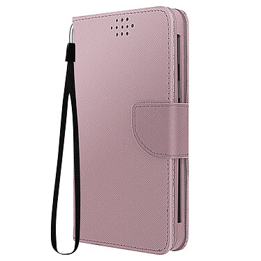 Avizar Etui universel pour Smartphone 152 x 76 x 10 mm avec Porte-cartes  Fancy Style rose champagne