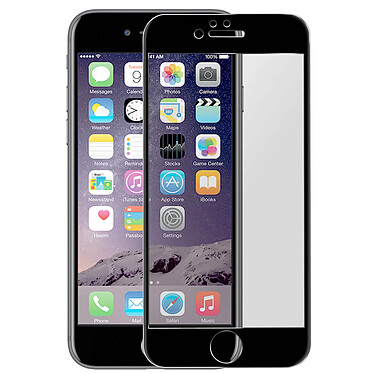 Avizar Film Écran iPhone 6 et 6S Verre Trempé 9H Biseauté Transparent Bord noir