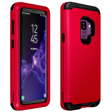 Avizar Coque Galaxy S9 Coque Antichocs Antichutes Bumper Protection - Rouge