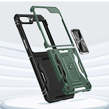 Acheter Avizar Coque Bague pour Samsung Z Flip Bumper Antichoc  Vert