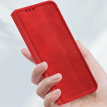 Acheter Avizar Étui pour Xiaomi Poco X6 Pro Portefeuille Support Motif Mosaique Rouge