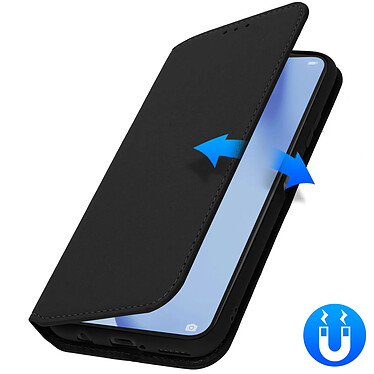 Avizar Housse Huawei P40 Lite Folio Portefeuille Fonction Support noir pas cher