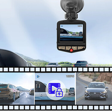 Avis Avizar Dashcam Voiture Fixation Ventouse DVR-05 avec Caméra de recul Noir