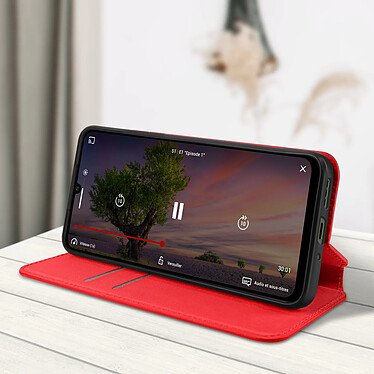 Acheter Avizar Étui pour Xiaomi Redmi 13C, Clapet Magnétique Porte-carte Rouge