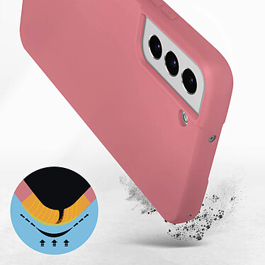 Avis Avizar Coque Samsung Galaxy S22 Plus Silicone Semi-rigide Finition Soft-touch Fine Rose