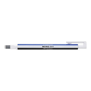 TOMBOW Stylo Gomme MONO zero classique pointe rectangulaire 2,5 x 5mm blanc/bleu/noir