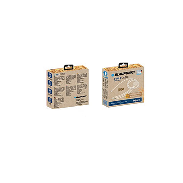 Avis Blaupunkt - Câble de charge écologique 4-en-1 - BLP0230-112 - Beige