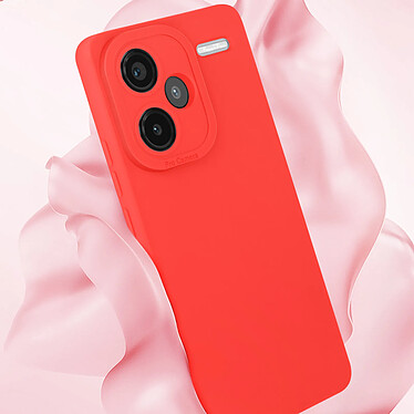 Acheter Avizar Coque pour Xiaomi Redmi Note 13 Pro Plus Silicone Mat Protège Caméra Rouge