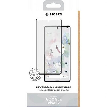 Avis BigBen Connected Protège écran pour Google Pixel 7 Anti-rayures en Verre Trempé 2.5D Noir transparent