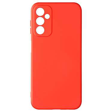 Avizar Coque pour Samsung Galaxy A14 4G et 5G Silicone Semi-rigide Finition Douce au Toucher Fine  Rouge