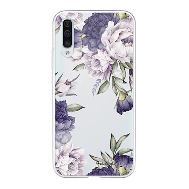 LaCoqueFrançaise Coque Samsung Galaxy A70 360 intégrale transparente Motif Pivoines Violettes Tendance