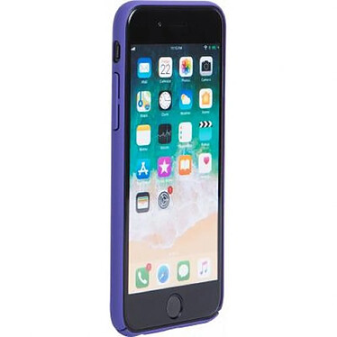 Avis Color Block Coque pour iPhone SE/8/7/6S/6 Rigide Soft Touch Violet