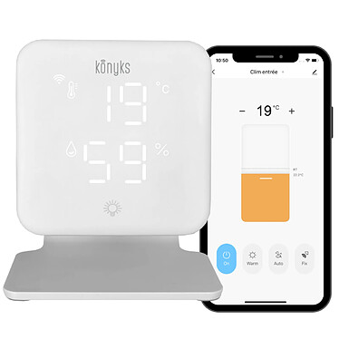 Konyks Climpac - Thermostat Wi-Fi pour Climatiseurs et Pompes à Chaleur Air-Air