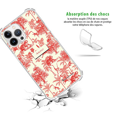 Avis LaCoqueFrançaise Coque iPhone 13 Pro Max Silicone antichocs Solides coins renforcés  transparente Motif Botanic Amour