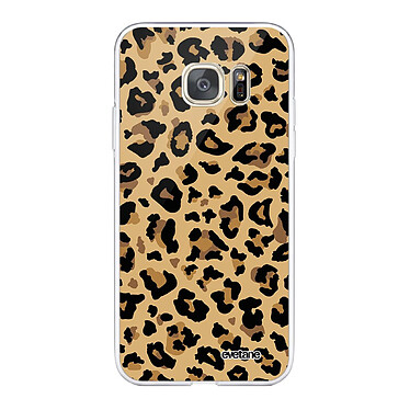 Evetane Coque Samsung Galaxy S7 360 intégrale transparente Motif Léopard Beige Tendance