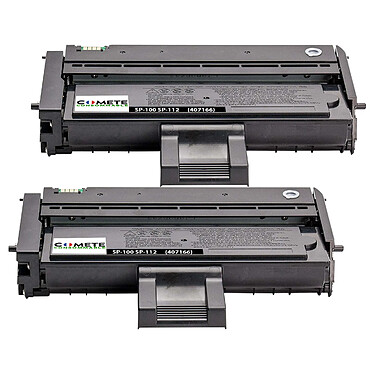 2 Toners compatibles RICOH SP100 Noir