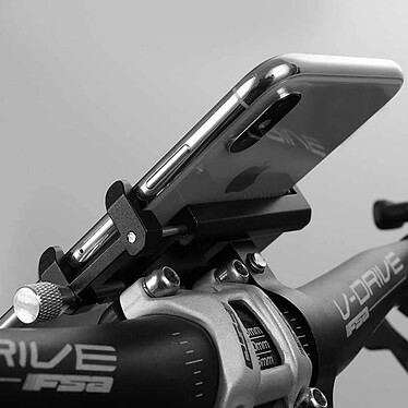 Avis Avizar Support Vélo Smartphone 55 à 100mm de largeur Fixation Guidon Acier G-81 Noir