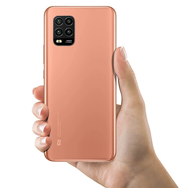 Acheter Clappio Cache Batterie pour Xiaomi Mi 10 Lite Façade Arrière de Remplacement Rose champagne