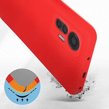 Avis Avizar Coque pour Xiaomi 12 Lite Silicone Semi-rigide Finition Soft-touch Fine  rouge