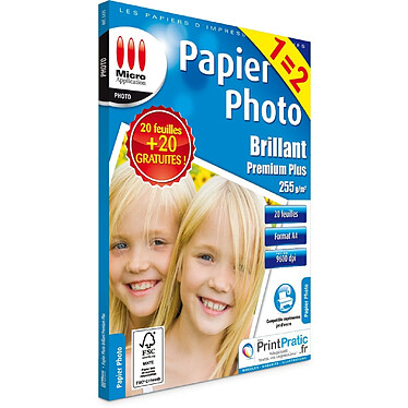 Micro Application - Maxi pack 40 papiers photo Micro Application A4