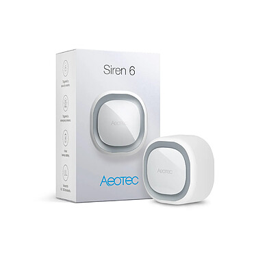 Aeotec - Sirène intérieure sans fil / Z-Wave+ 105Db - Aeotec