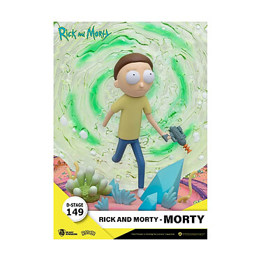 Rick & Morty - Diorama D-Stage Morty 14 cm pas cher