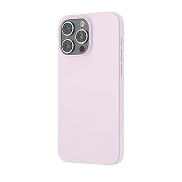 MW Coque pour iPhone 16 Pro Max MagSafe Silicone Oléophobe et Anti-rayures Violet clair