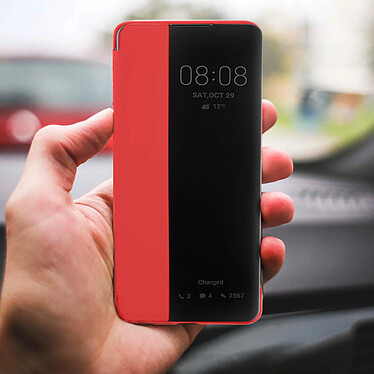 Avis Avizar Etui folio Rouge à fenêtre pour Huawei P30