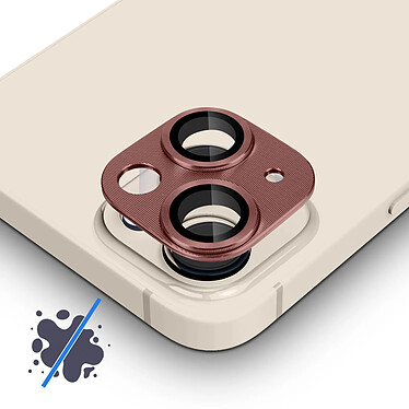 Avizar Film Caméra pour iPhone 14 et 14 Plus Verre Trempé + Alliage d'Aluminium  Rose pas cher