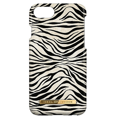 iDeal of Sweden Coque pour Apple iPhone SE 2022, 2020 et 8, 7, 6S, 6 Magnétique Zafari Zebra  blanc