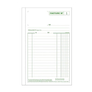 Avis EXACOMPTA Manifold Factures 21x13,5cm 50 feuillets tripli autocopiants