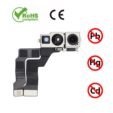 Clappio Caméra Avant pour iPhone 14 Pro Module Capteur Photo et Nappe de Connexion pas cher