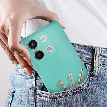 Avizar Coque pour Xiaomi Redmi Note 13 5G Soft-touch Anti-traces Turquoise pas cher