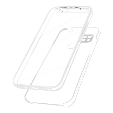 Avizar Coque pour Xiaomi Redmi 10A Intégrale Arrière Rigide Transparent et Avant Souple  Transparent