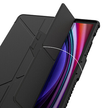 Avis Nillkin Étui Antichoc pour Samsung Tab S9 Plus et S10 Plus Clapet Support Noir