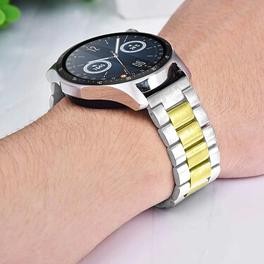 Avizar Bracelet pour Huawei Watch GT Runner / Watch GT 3 46mm Maille Doré pas cher