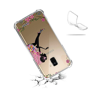 Acheter Evetane Coque Samsung Galaxy A8 2018 anti-choc souple angles renforcés transparente Motif Fée Fleurale