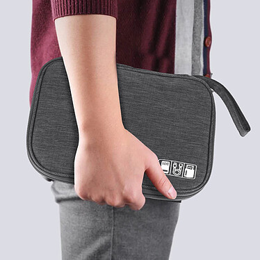 Acheter Avizar Pochette Rangement Accessoires Câble, Chargeur, Clé USB, Carte mémoire gris