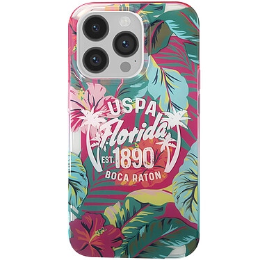 U.S Polo Coque pour iPhone 14 Pro Max Florida Antichoc Multicolore