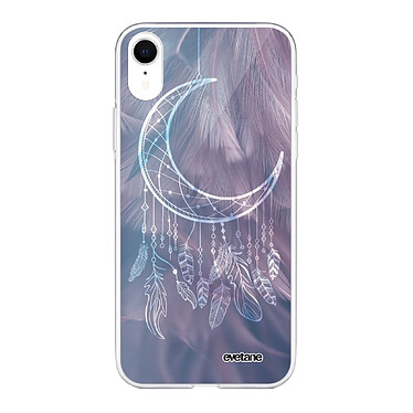 Evetane Coque iPhone Xr silicone transparente Motif Lune Attrape Rêve ultra resistant