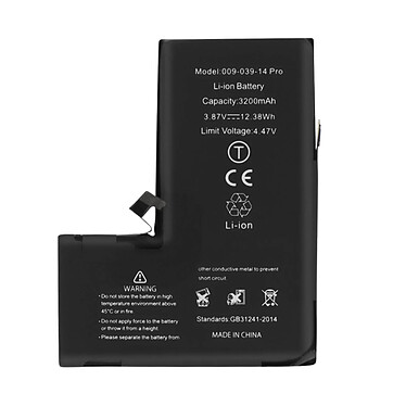 Clappio Batterie Decode PCB Version pour iPhone 14 Pro 3200mAh Noir