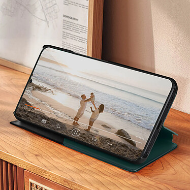 Avis Avizar Étui Folio pour pour Xiaomi Poco F5 Pro Clapet Fenêtre Affichage Heure Support Vidéo  Vert Foncé