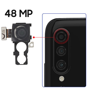 Avis Clappio Caméra Arrière Principal pour Huawei P30 Lite et P30 Lite XL 48MP Noir