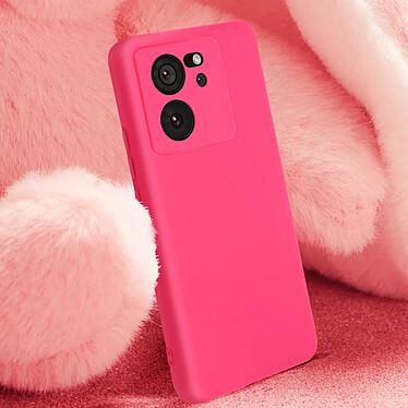 Avis Avizar Coque pour Xiaomi 13T et 13T Pro Semi-rigide Soft-touch Anti-traces Fuchsia