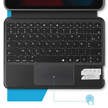 Acheter MW Étui Clavier pour iPad 10.2 2021 Bluetooth Fonction Support intégré Gris