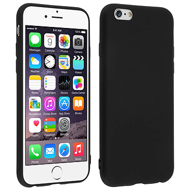 Avizar Coque iPhone 6S / 6 Coque Silicone Gel Souple Mat Protection Antirayures Noir