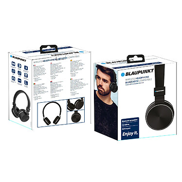 Avis Blaupunkt - Casque sans fil bluetooth pliable - BLP4350-133 - Noir