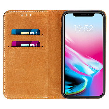 Avis Avizar Étui iPhone X / XS Housse cuir portefeuille fonction support noir coque souple